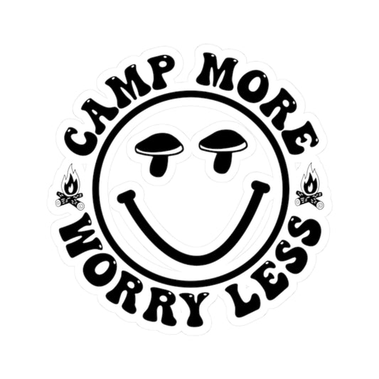 Camp More Worry Less Sticker