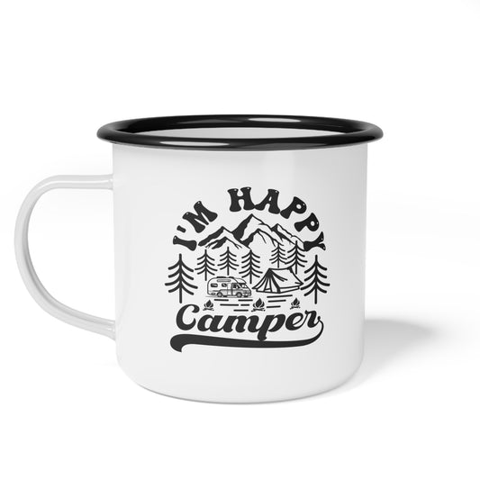 I'm Happy Camper Enamel Camp